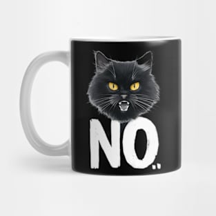 Black Cat says no Mug